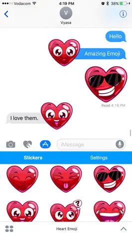 Game screenshot Heart Emoji - Love Emoticon Stickers for Texting mod apk