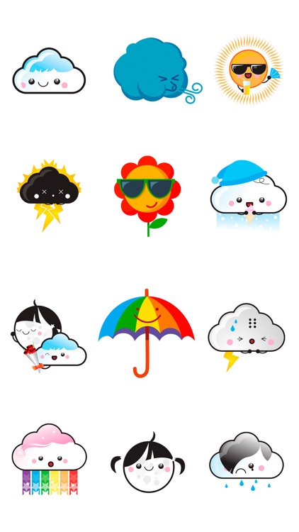 Kawaii Weather - Sticker Pack for iMessage