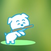 Animated Snow Puppy Sticker
