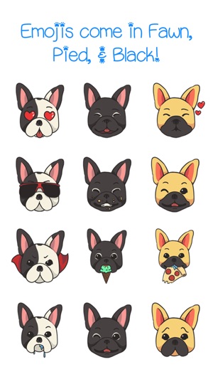 FrenchieMoji - French Bull Dog Emojis & Stickers(圖4)-速報App