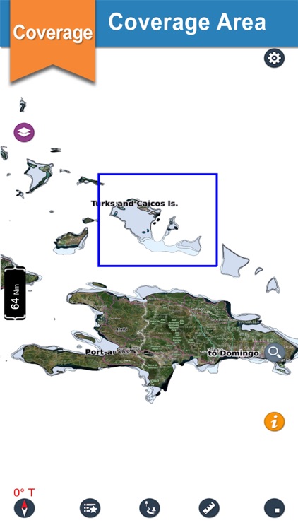 Turks & Caicos Is. Boaters Map
