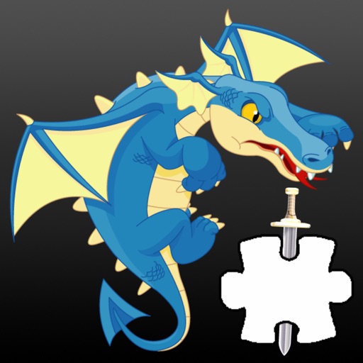 Knight And Dragon Big Jigsaw Puzzle Online For Kid Icon