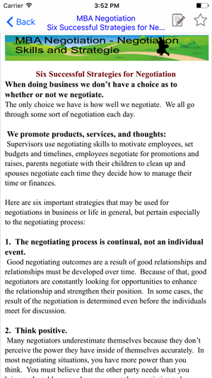 MBA Negotiation - Negotiation Skills and Strategie(圖3)-速報App