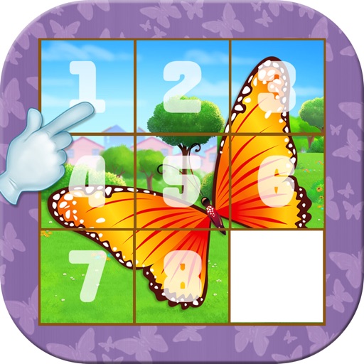 Butterfly Slide Puzzle For Kids