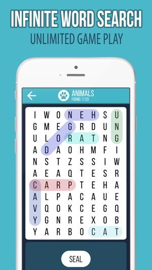 Infinite Word Search Game