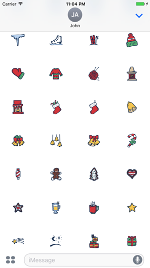 Christmas and New Year iMessage Stickers(圖3)-速報App