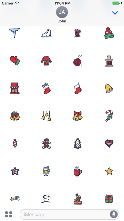 Christmas and New Year iMessage Stickers