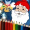 Christmas Santa Coloring Pages -Kids Coloring Book