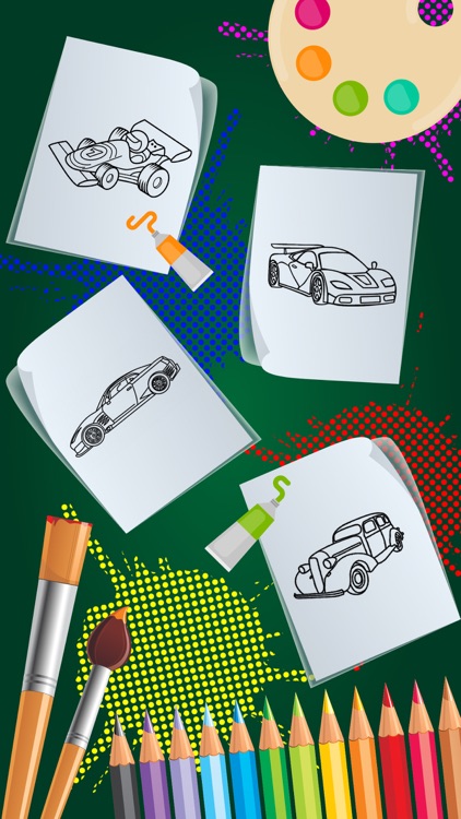 HandPaint Cars - Cars coloring book for toddlers