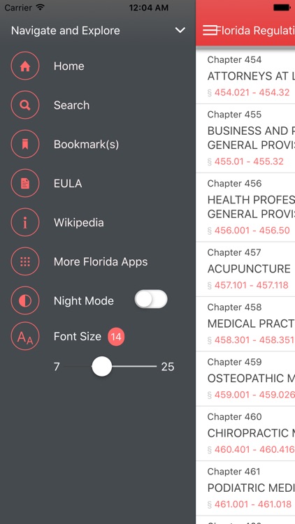 Florida Regulation of Professions and Occupations screenshot-4