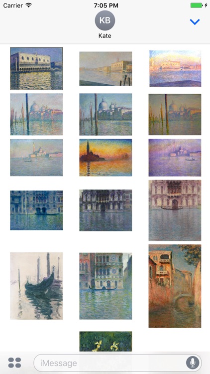 Monet Artworks for iMessage