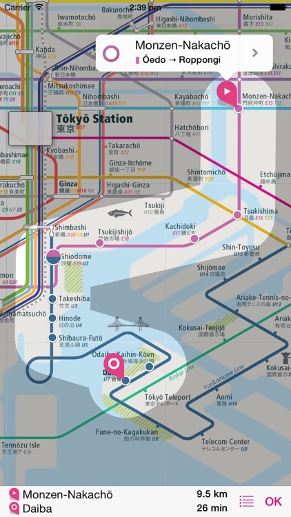 Tokyo Rail Map