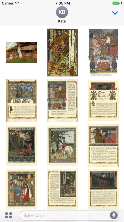 Ivan Bilibin Artworks Stickers