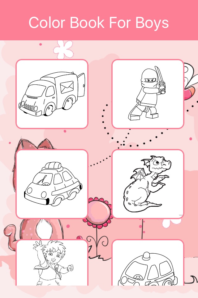 Coloring Pages for Boys, Coloring Book For Kids screenshot 3