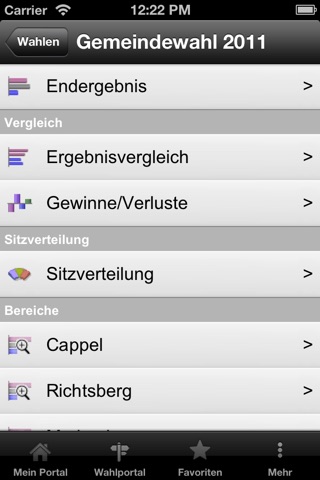 Wahlportal screenshot 2