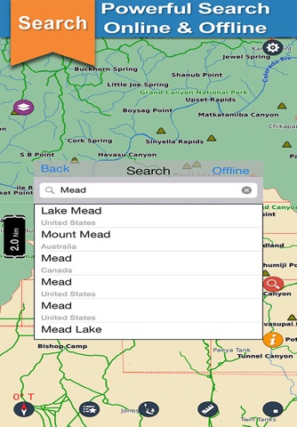 Mead - Grand canyon chart for lake & park trails screenshot 4