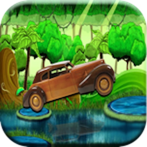 Brown Car Jungle Crossing Fun iOS App