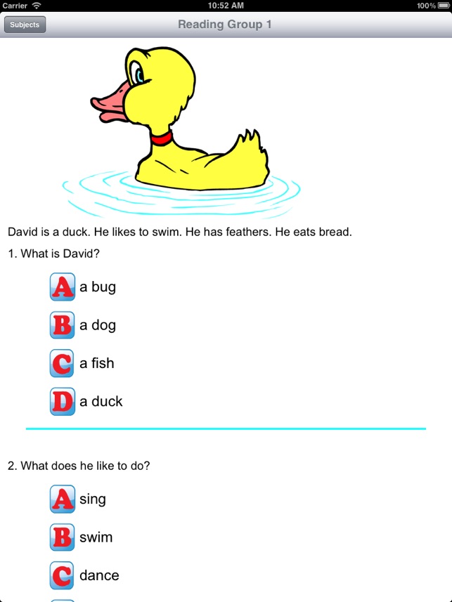 Reading Comprehension Grades K-1(圖2)-速報App