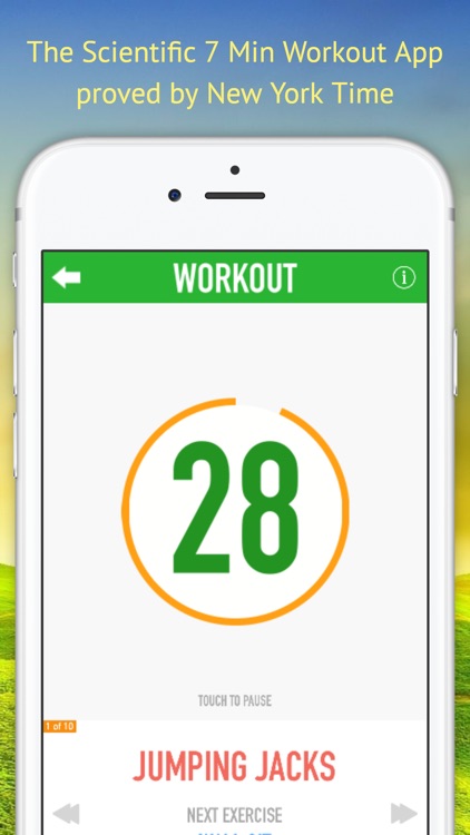 7 Minute Workout Chart