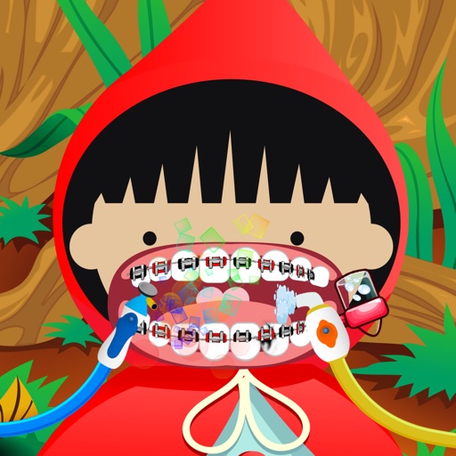 Dentist Doctor Treat Little Girl Red Hood icon