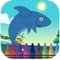 Shark in ocean coloring book games for kids
