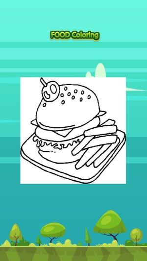 Food Painting Coloring Book for Kids Learning Game(圖1)-速報App