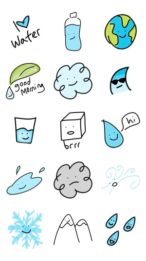 Water sticker - cute weather stickers for photos(圖2)-速報App