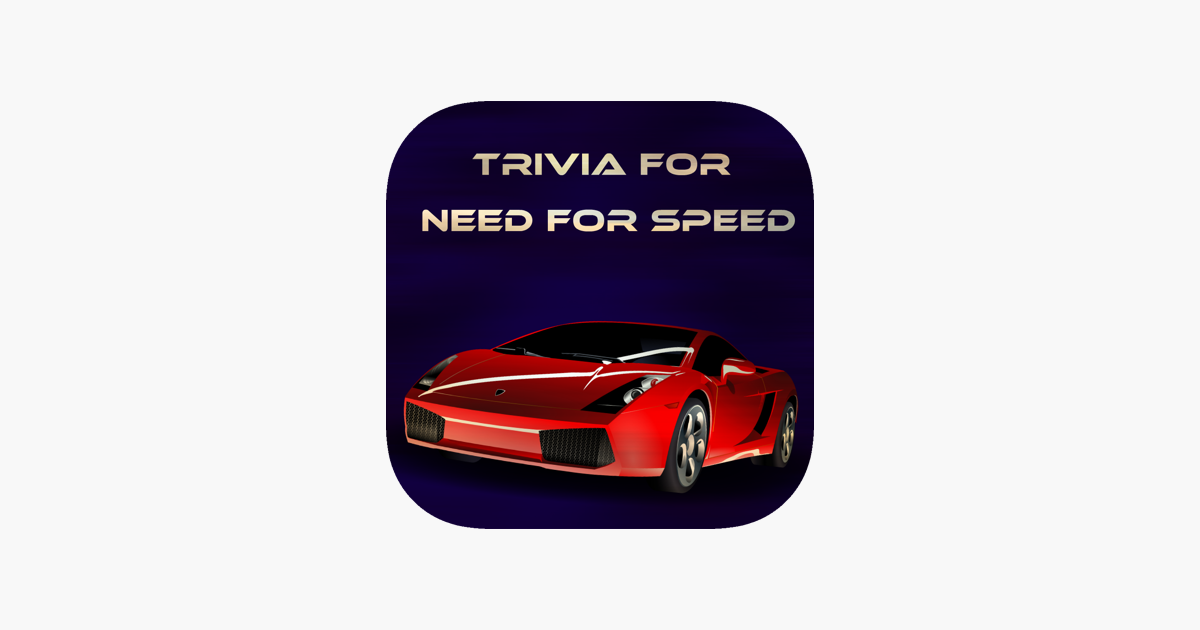  App Store Trivia For Need For Speed Racing Quiz Game