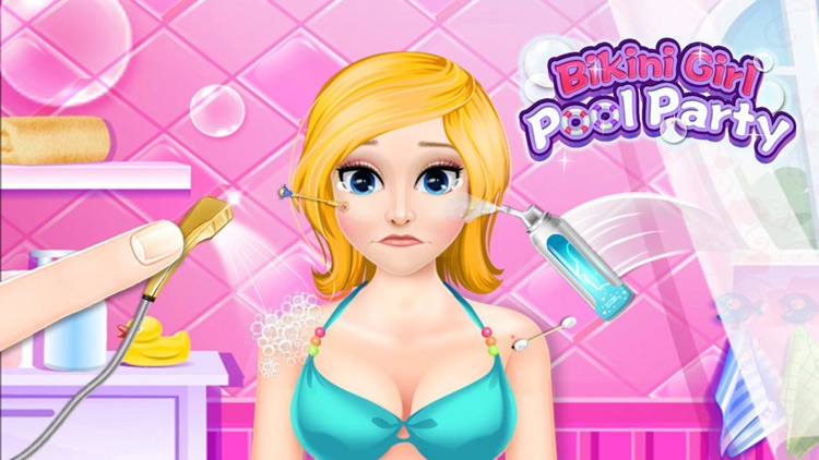 Bikini Girl Pool Party - Prom Queen Fun Games
