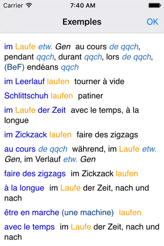 Lingea German-French Advanced Dictionary screenshot 3