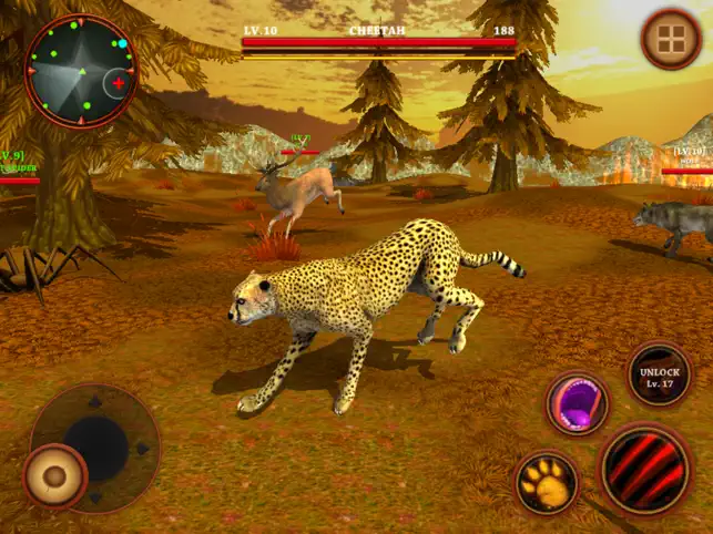 Captura de Pantalla 4 Salvaje Guepardo Simulador Juego - Animales Lucha iphone