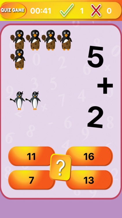 Penguin Racing Math Puzzle for Pingu Little Kids
