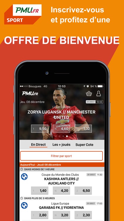 PMU Sport - Paris sportifs et cotes en direct