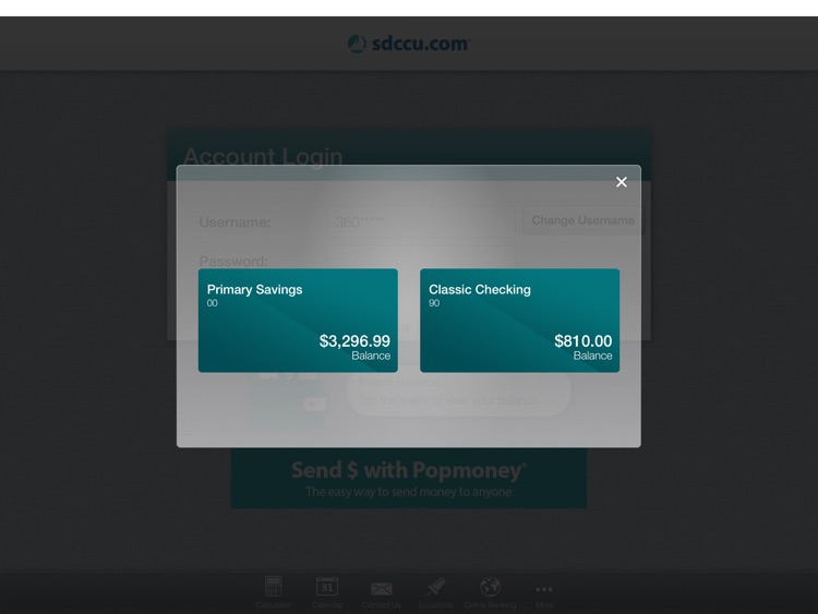SDCCU Mobile Banking for iPad screenshot-3