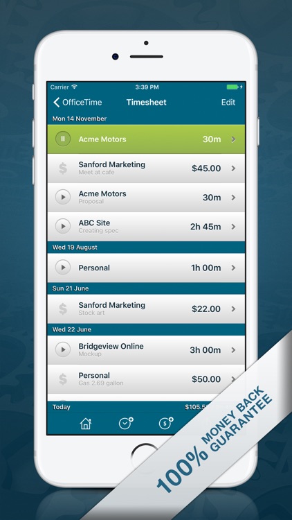OfficeTime - Time Tracking & Hours Timer (Pro)