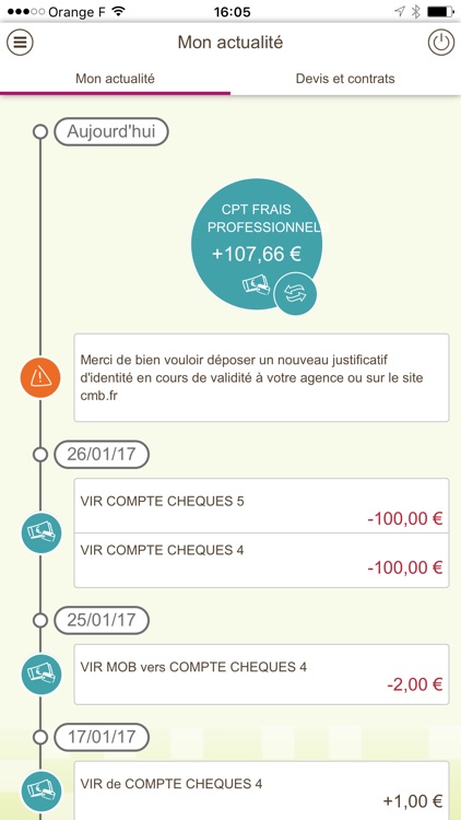 CMB suivi de compte et budget