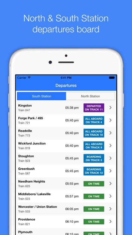MBTA Commuter Rail Tracker
