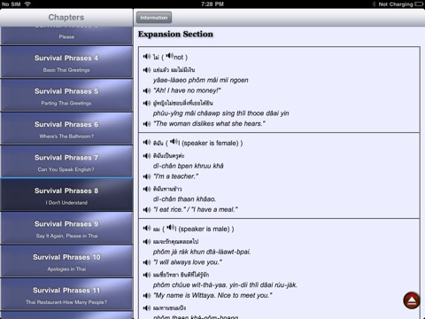 Thai Beginner Survival Phrases for iPad screenshot 4