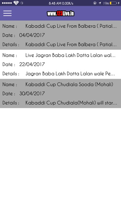 Kabaddi Live123.in screenshot 4