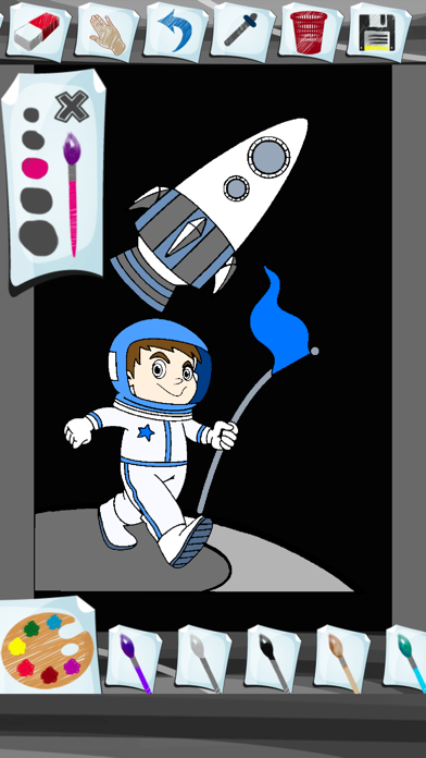 How to cancel & delete Astronaut Coloring Book from iphone & ipad 4