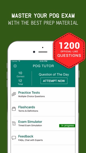 PDG Practice Exam Prep 2015-2017 – Q&A Flashcards(圖1)-速報App