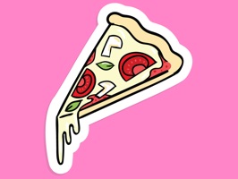 Cartoon Doodle Food and Fun Sticker Pack