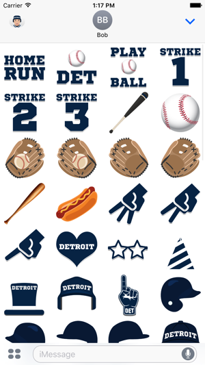 Detroit Baseball Stickers & Emojis(圖4)-速報App