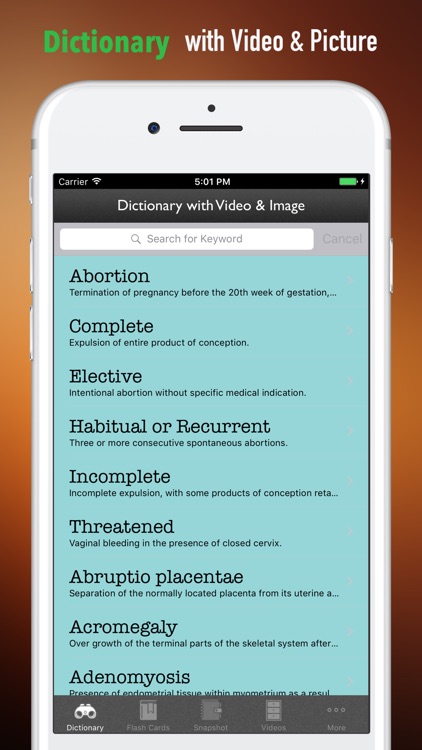 Obstetrics Glossary-Study Guide and Terminology screenshot-3