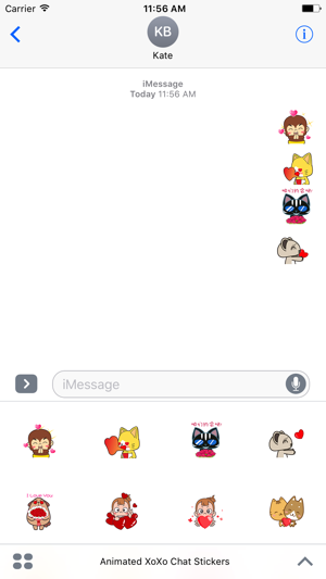 Animated XoXo Chat Stickers For iMessage(圖2)-速報App