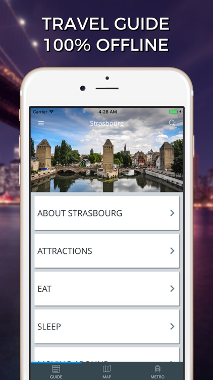 Strasbourg Travel Guide with Offline Street Map