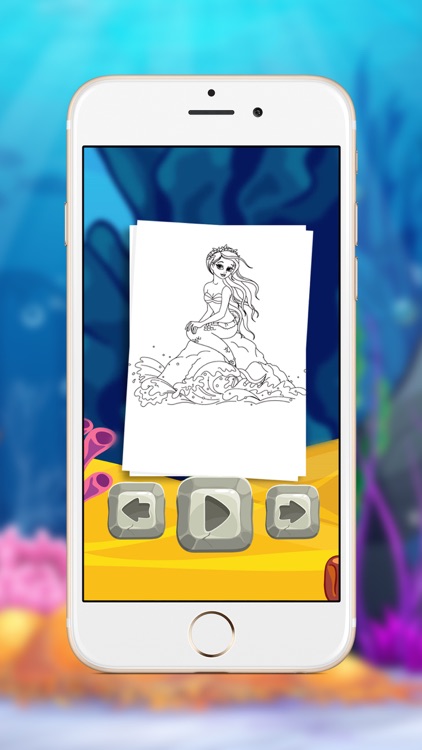 Mermaid Princess Coloring Book screenshot-4