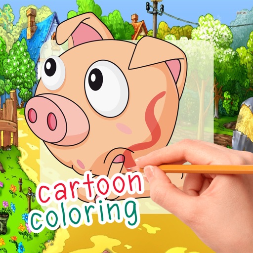 My Family Pigs Coloring Book for Little Kids Icon
