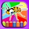 Icon Insects & Bugs Coloring Book Painting Pages Games