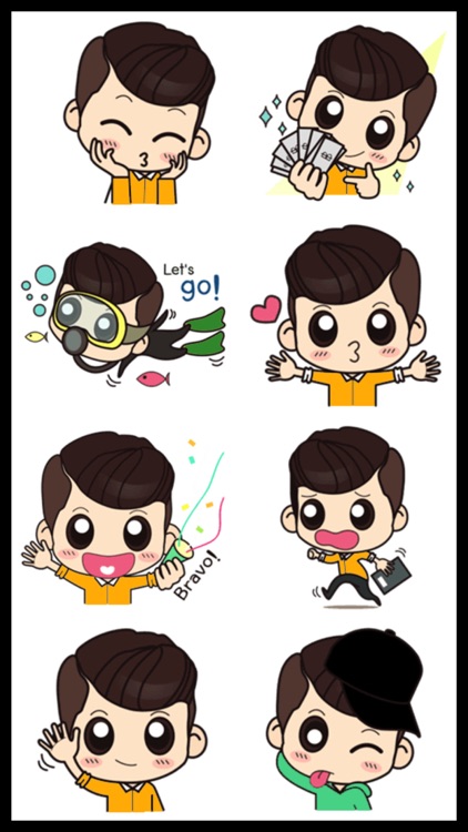 Handsome Boy Stickers screenshot-3